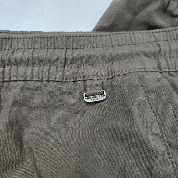 Projek Raw Men's Size L XAVIER Moss Solid Bungee Cargo Jogger Canvas Utility - Picture 6 of 10